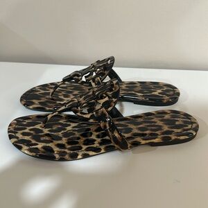 Tori Burch leopard sandals